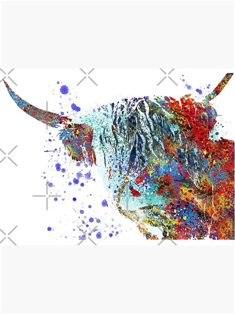 "Highland cow, watercolor Highland cow" Art Print for Sale by Rosaliartbook | Redbubble