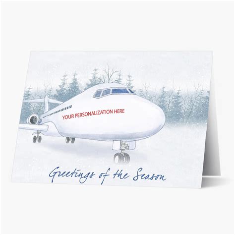 Air Time Aviation Christmas Card - Airplane Holiday Cards