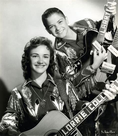 1957. Lorrie and Larry Collins (with his double-neck Mosrite guitar). | Epic Cool...People ...