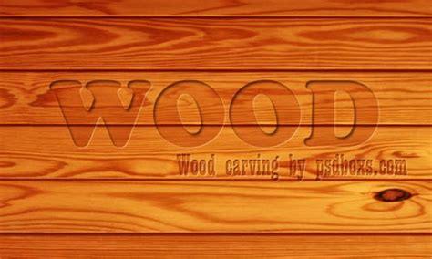 Create a Wood Carving Text In Photoshop