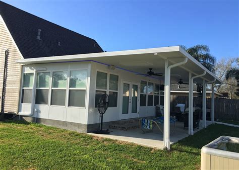 Aluminum Patio Cover Contractors in New Orleans Louisiana | Carport Sunroom Glass Enclosures ...