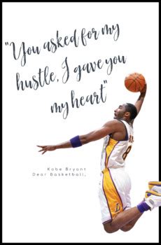 Dear Basketball Kobe Bryant Quote by Teach Like a Brockstar | TPT