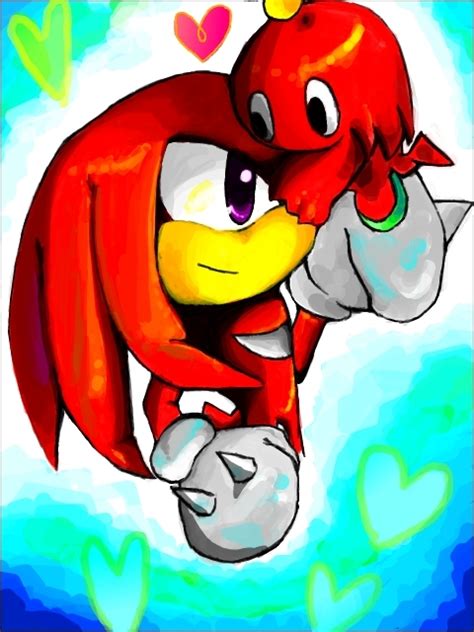 knuckles and his chao - knuckles Fan Art (16971841) - Fanpop