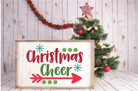 Christmas Cheer - Christmas SVG Cut File - DXF PNG EPS JPG (143564) | SVGs | Design Bundles