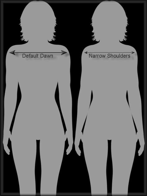 Narrow Shoulders for Dawn 3D Figure Assets HiveWire3D Ken1171_Designs