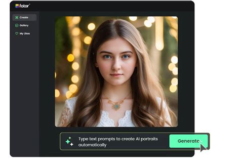 AI Portrait Generator: Create AI Portraits Online Free | Fotor