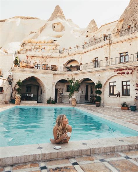 Pooldays in Cappadocia by @hilvees | Cave hotel, Turkey travel guide, Turkey travel