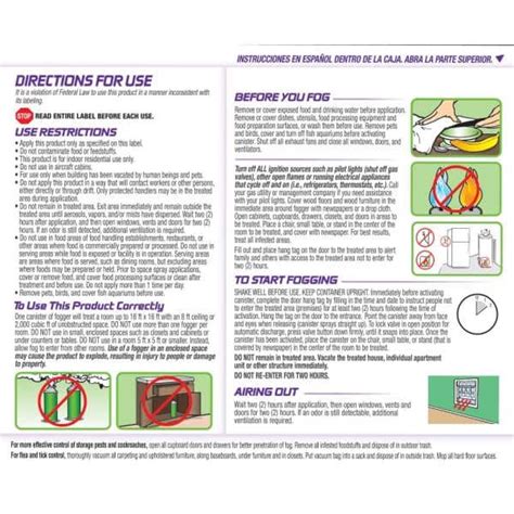 Bed Bug Fogger Instructions - PestPhobia