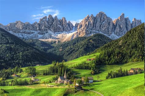 mountain, Village, Summer, Forest, Tyrol, Grass, Nature, Landscape ...