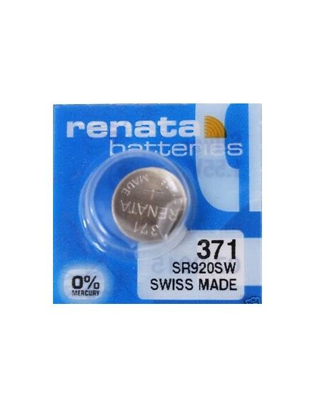 Renata battery 371 SR920SW - Batteries - Baterija.lt