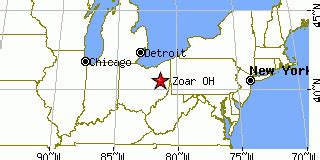 Zoar Ohio OH Population Data Races Housing Economy | Maps Of Ohio