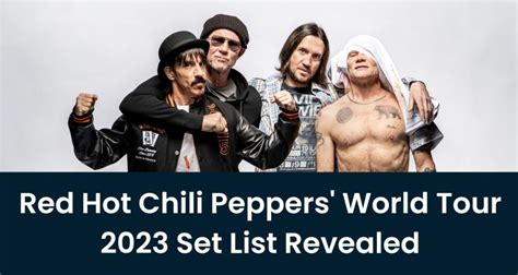 Red Hot Chili Peppers' World Tour 2023 Set List Revealed