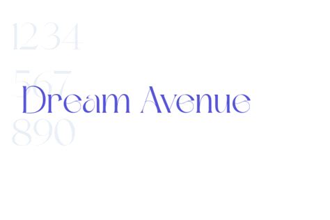 Dream Avenue - Font Free Download