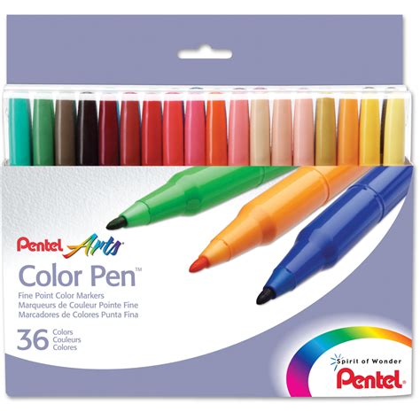 Pentel Color Pen, Set of 36 BestPensOnline.com