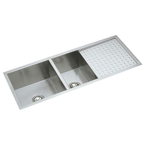 Shop Elkay Avado 18.5-in x 47.25-in Polished Satin Double-Basin ...