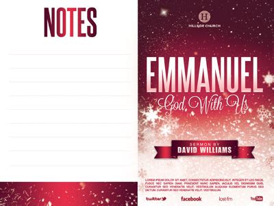 Emmanuel Church Bulletin Template by Mark Taylor on Dribbble