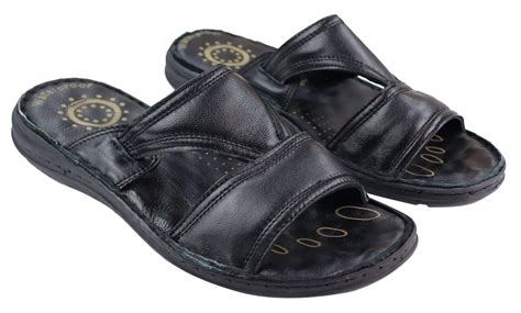 Mens Nappa Leather Slip On Sandals | Happy Gentleman