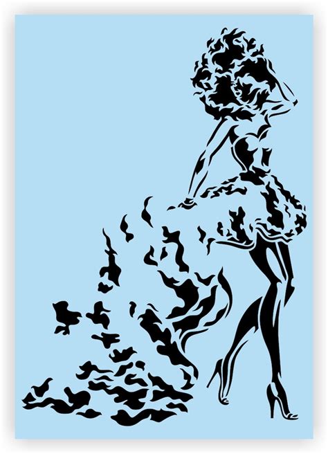 Custom Stencil for Paint Parties Reusable Template for - Etsy