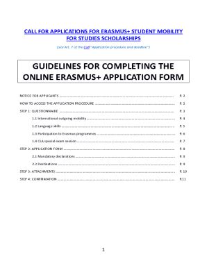 Fillable Online GUIDELINES FOR COMPLETING THE ONLINE ERASMUS+ APPLICATION FORM - EN.docx Fax ...