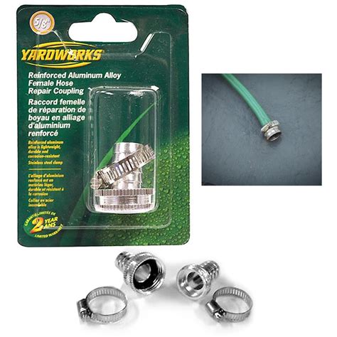 5/8" Female Garden Hose End Repair Kit Hose Coupling w/ Clamp - Walmart.com - Walmart.com