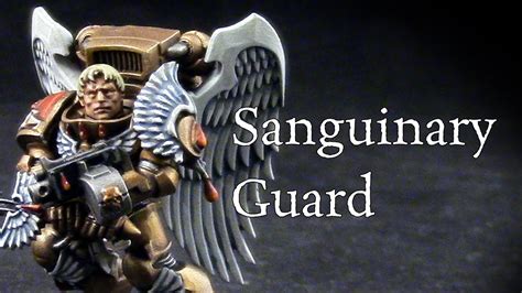 How to paint Blood Angels Sanguinary Guard - YouTube