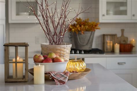 Cozy Autumn Candlelight Kitchen Décor - Handmade Farmhouse