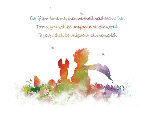 Little Prince Fox Mixed Media by Monn Print | Pixels