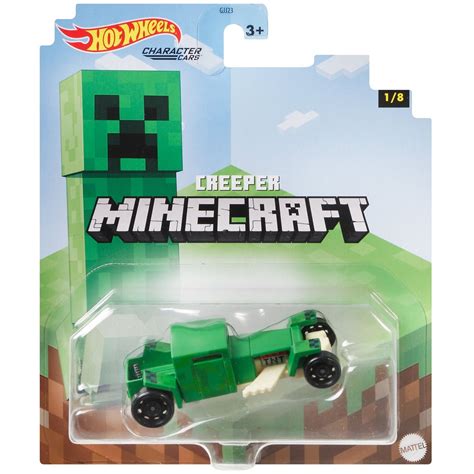 Hot Wheels Minecraft Creeper Character Cars 1:64