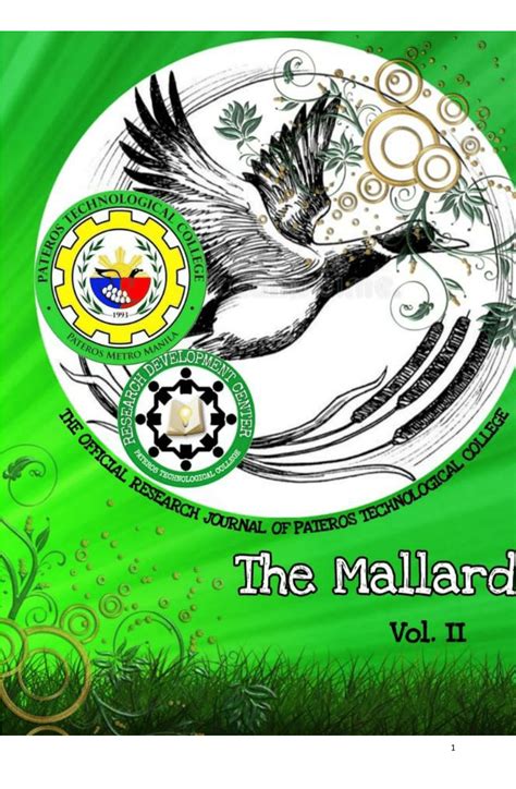 (PDF) The Mallard Volume I The Official Research Journal of Pateros Technological College