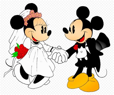 Clipart Mickey Mouse Minnie Mouse Wedding PNG | Citypng