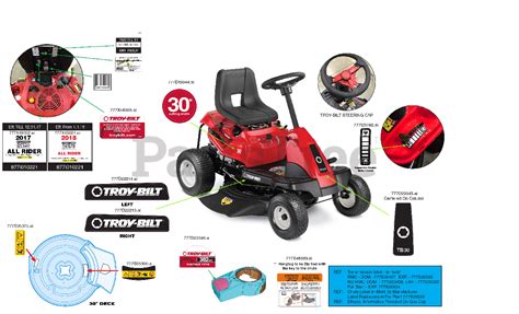 Troy-bilt Lawn Mower Parts Diagram