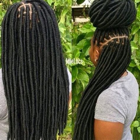 No automatic alt text available. | Faux locs hairstyles, Hair styles, Box braids hairstyles