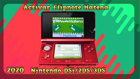 Activar Flipnote Hatena en Nintendo DSi/2DS/3DS [2023] - YouTube