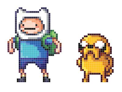 Adventure Time Pixel Art Recreation | Pixel art design, Pixel art characters, Pixel art