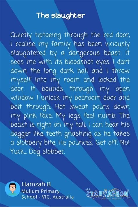 Short Story Example written by Primary student in Australia | Short stories for kids, English ...