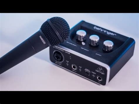 Behringer XM8500 + Behringer Uphoria UM2 - $100 Audio Setup - YouTube