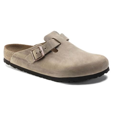 Women's Birkenstock Boston Soft Footbed Oiled Leather Clog in Tobacco Brown