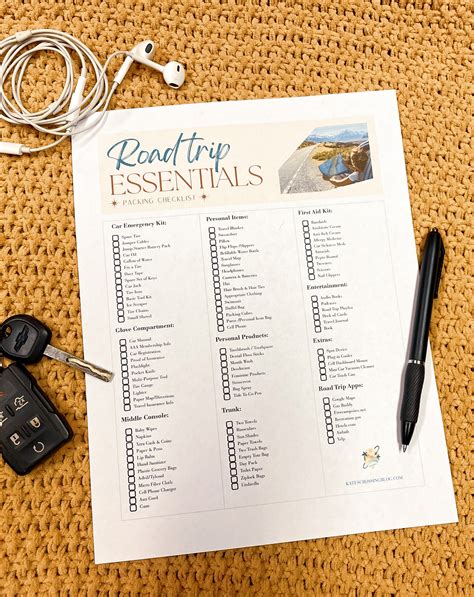 Road Trip Packing List — Kate's Crossing Blog