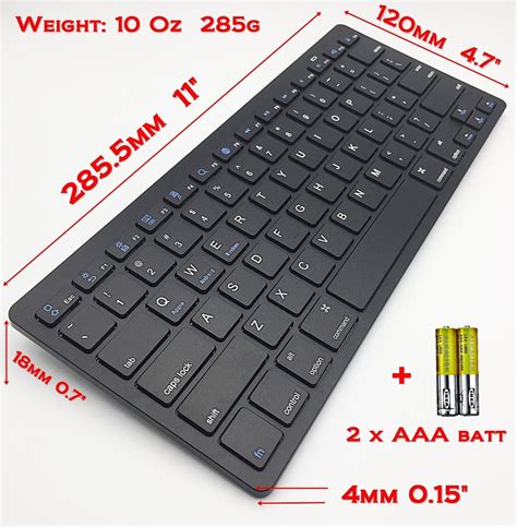 Wireless Bluetooth Keyboard for Apple iPhone All Versions 3 4 5 6 7 8 ...