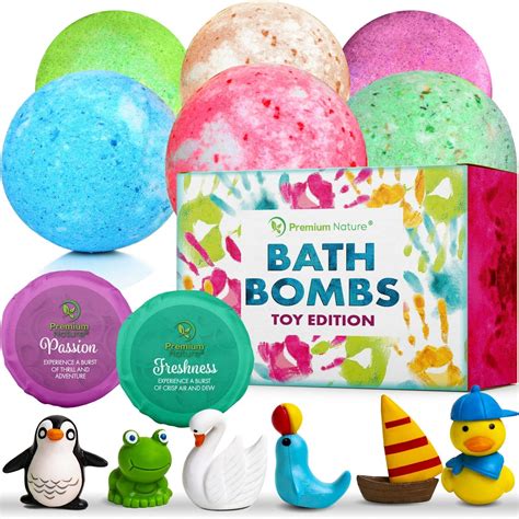 Bath Bombs Kids Gift Set Of 6 Bubble Bath Natural Aromatherapy Surprise ...