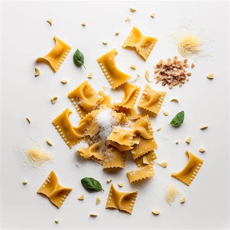 Premium Photo | Pasta on white background