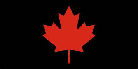 Black Canadian Flag. Happy Canada Day. : r/vexillology