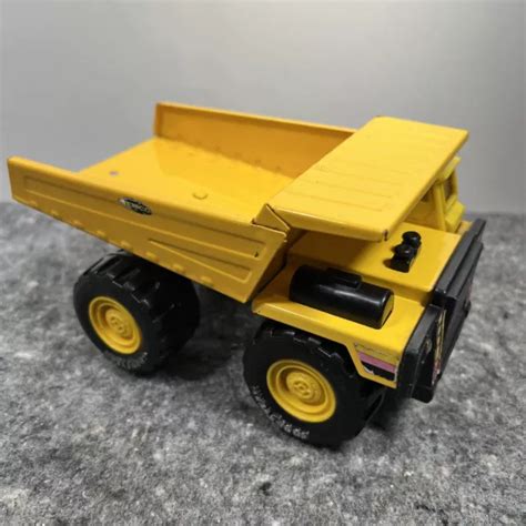 VINTAGE 1985 REMCO Small Toy Metal Dump Truck Yellow Goodyear Tires 7 in $9.00 - PicClick