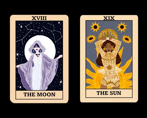 Sun and Moon Tarot Cards on Behance