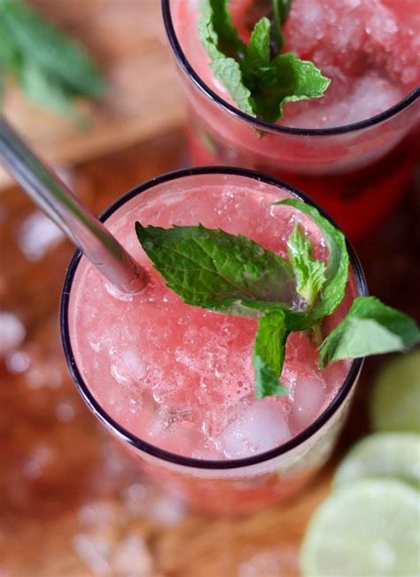 Watermelon Mocktail - Cook At Home Mom