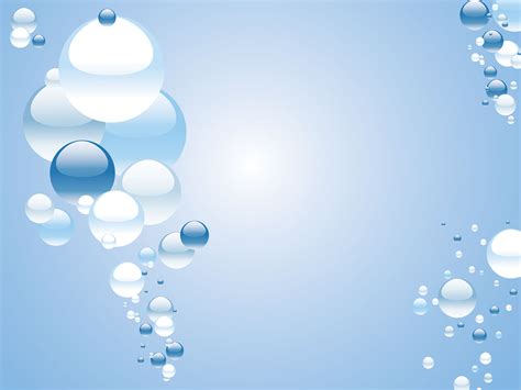 Blue Water Bubbles Powerpoint Templates - Food & Drink, Pattern - Free ...