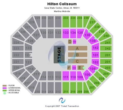 Hilton Coliseum Tickets in Ames Iowa, Hilton Coliseum Seating Charts ...