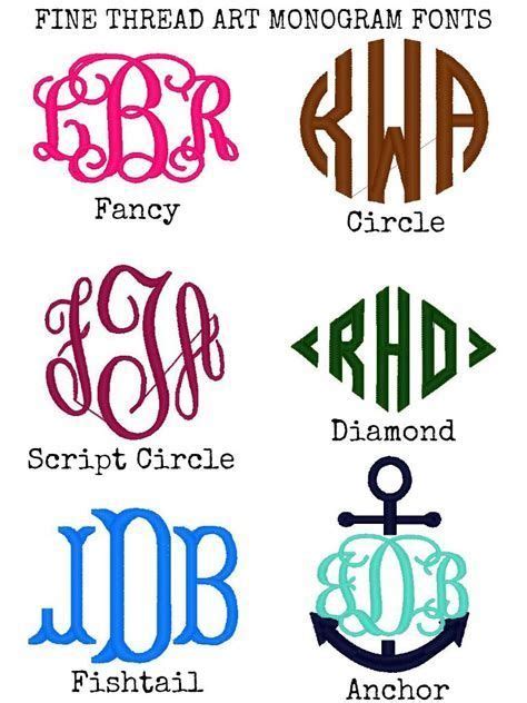 Image result for Free Circle Monogram Fonts Initials | Free monogram fonts, Embroidery monogram ...