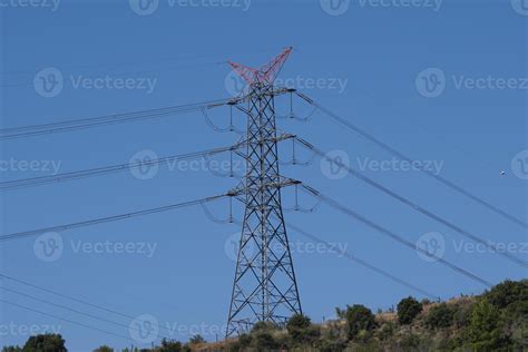 Overhead power line 17694306 Stock Photo at Vecteezy