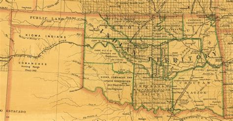 Map, Map of oklahoma, Oklahoma history